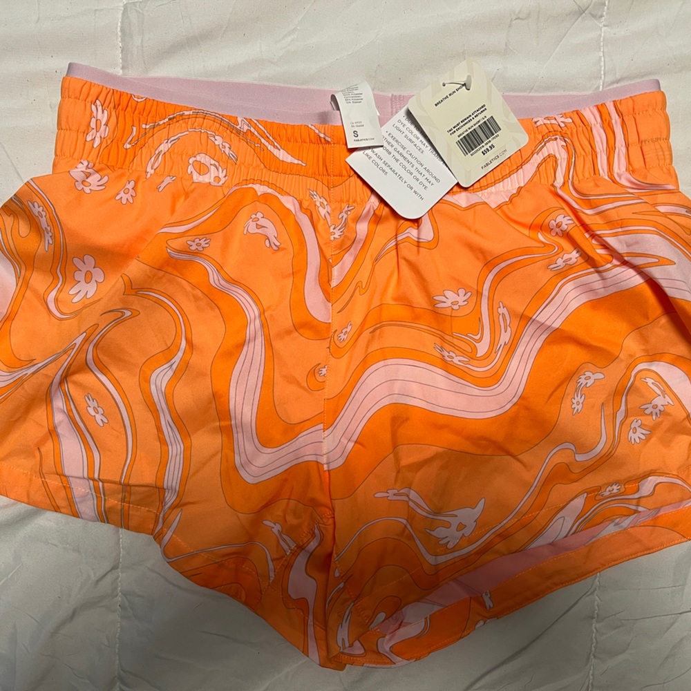 Orange Reflective Fabletics Shorts